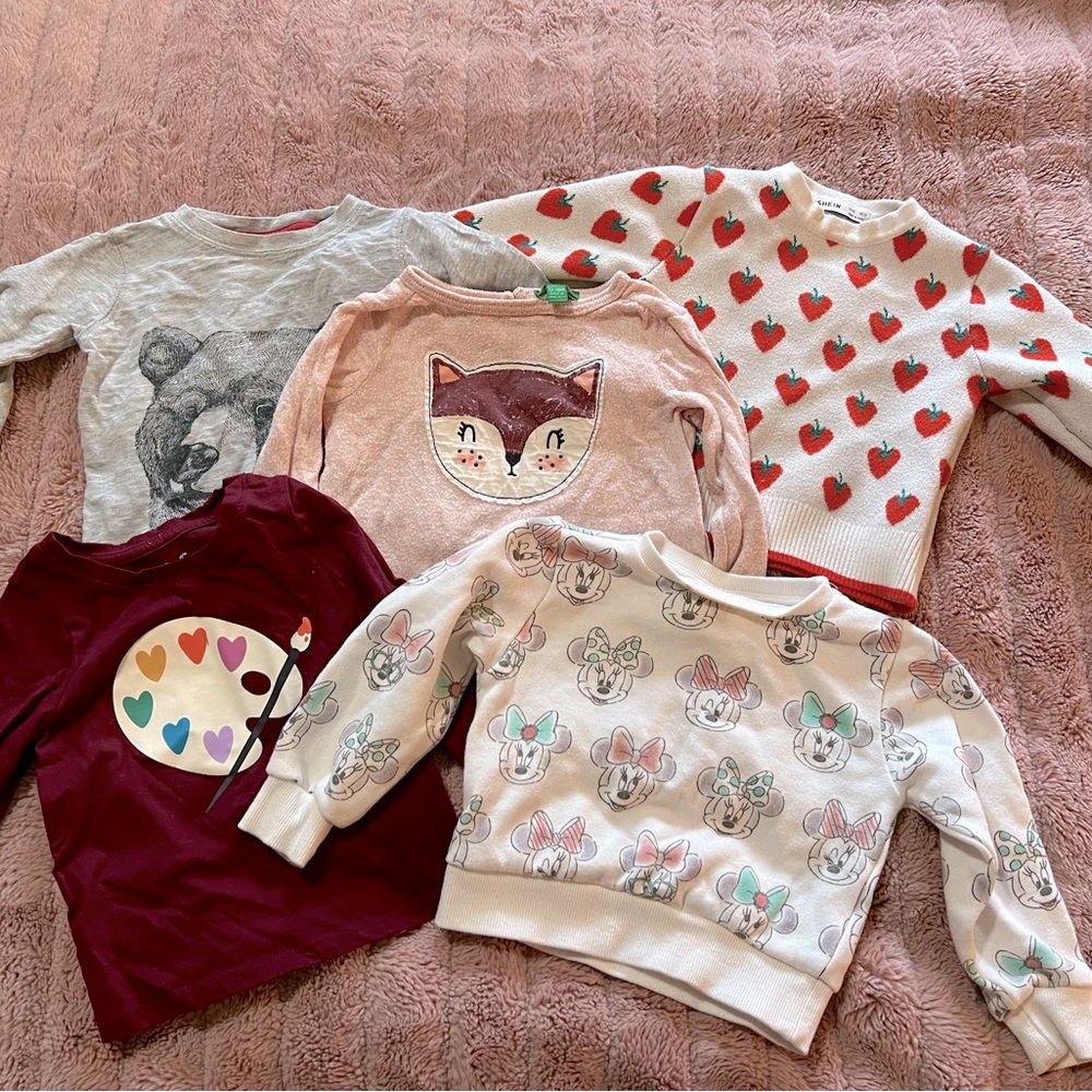 Super Cute Sweaters and long sleeve shirts 12-18 months!